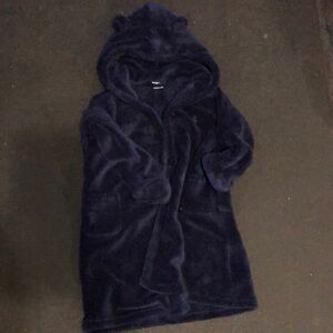GAP FUZZY ROBE, navy, 4 YRS